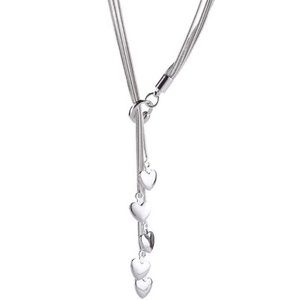 Women's Fashion  5-Line Chain & ❤️’s Necklace